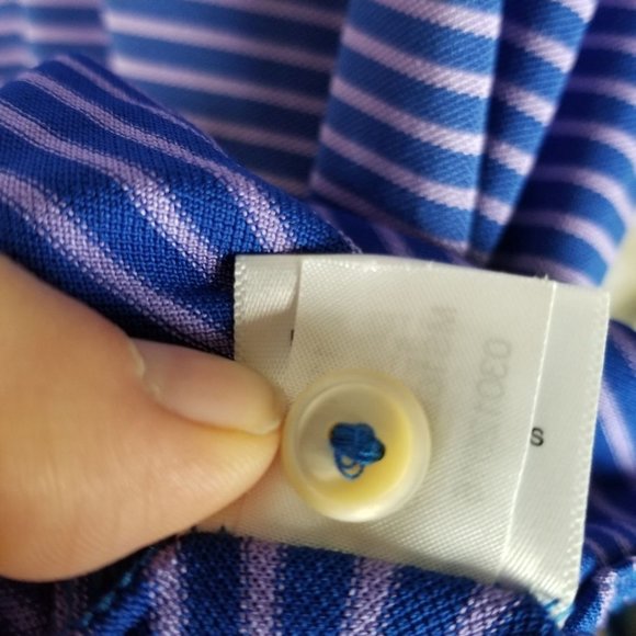 Peter Millar Summer Comfort Men's L Blue Striped S - Picture 8 of 9